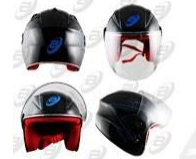 Casco Infantil Cerrado Negro Alessia