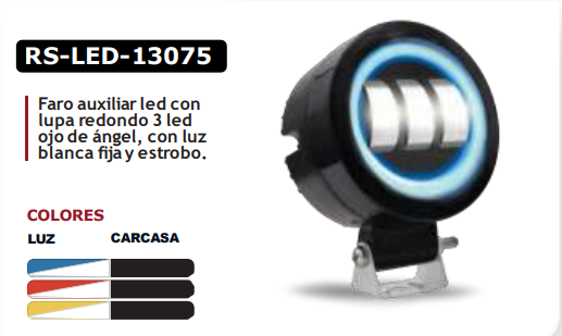 Foco LED 30W 3120Lms 3.6 Redondo Haz Ancho para Camioneta 4x4 ATV - LED  OSRAM - Luces de Retroceso LED - France-Xenon